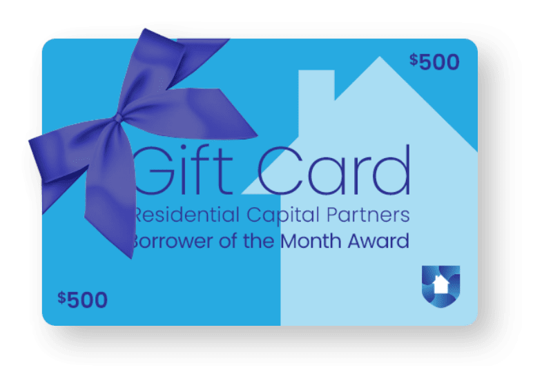 Sample image of the Residential Capital Partners $500 Gift Card